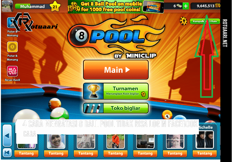 4 Cara Mengatasi 8 Ball Pool Tidak Bisa Login Facebook